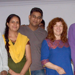 Group photo with Theresa, Paul and the students